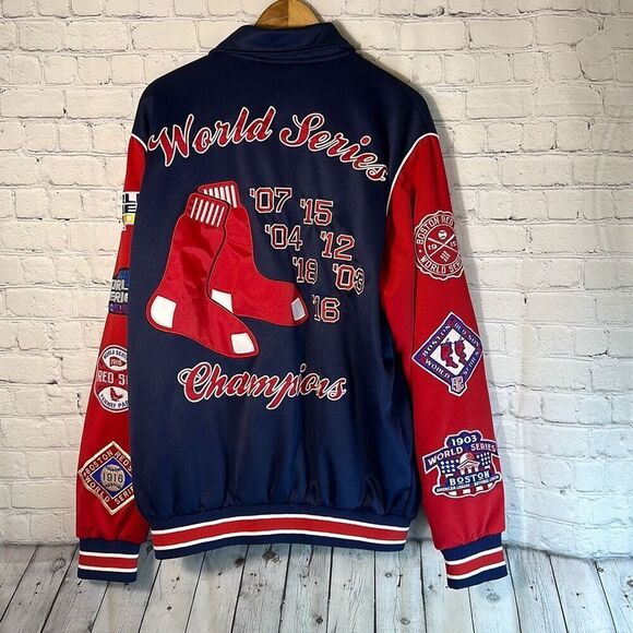 Boston Red Sox Mens MLB 7 Time World Series Champions Jacket size XL - Picture 4 of 9